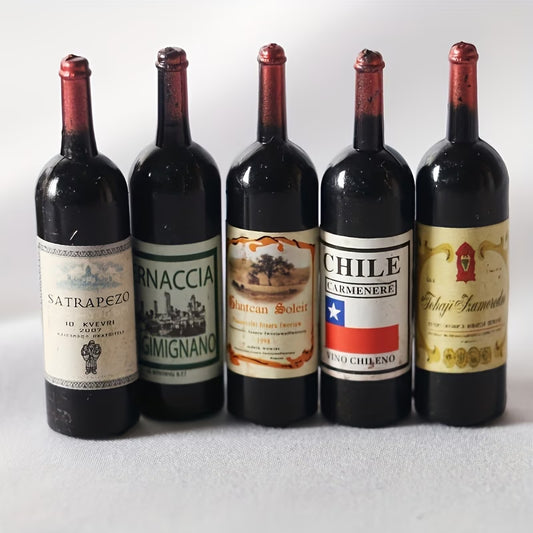 Assorted Wine Bottles - 5 Pieces